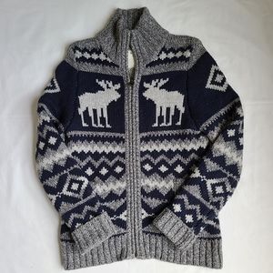 Abercrombie & Fitch Knit Full Zip Sweater